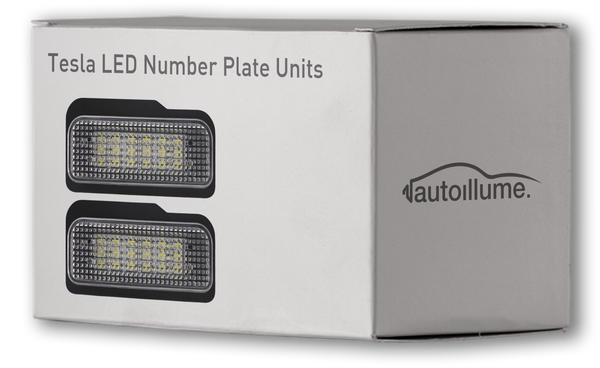 Tesla LED Number Plate Units