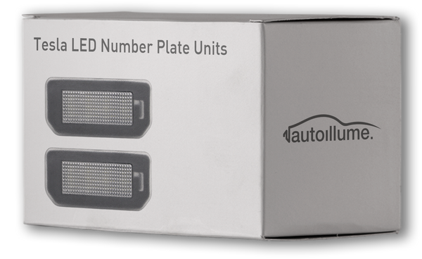 Tesla LED Number Plate Units