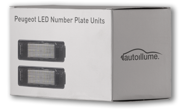 Peugeot LED Number Plate Units