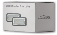 Fiat 500 LED Number Plate Units - autoillume