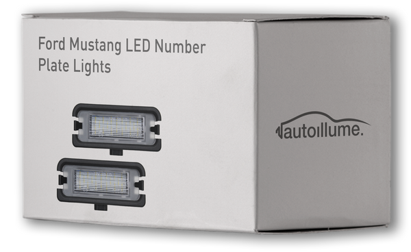 Ford Mustang LED Number Plate Lights - autoillume