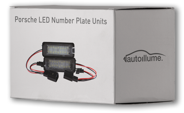 Porsche LED Number Plate Units - autoillume